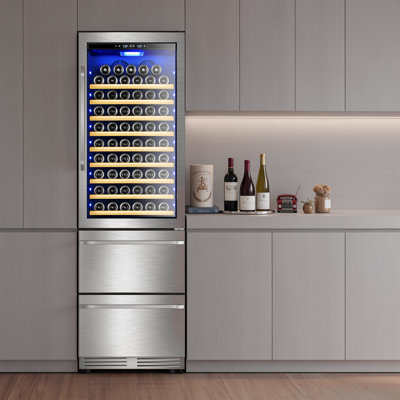 23.5'' Freestanding/built-in 110 Bottle And 165 Can Wine & Beverage Refrigerator