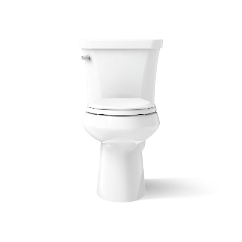 Highline™ 1.28 GPF Water Efficient Elongated Two-Piece Toilet (Seat Not Included), White, Left-Hand