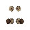 Nostalgic Warehouse Classic Rosette Entry Set with Brown Porcelain Knob