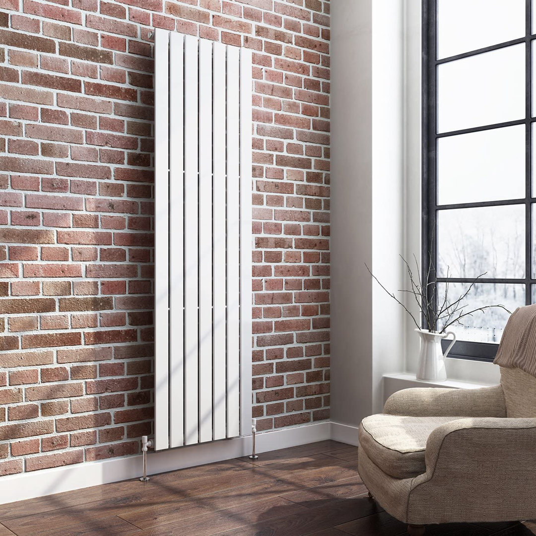 iBathUK Belgravia Vertical Single Slim Flat Panel Radiator Anthracite