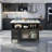 Marble movable kitchen island, metal base material-139364987