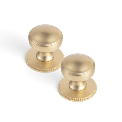 1.2''Diameter Classic Solid Metal Mushroom Cabinet Knob with round Backplate-G019Y