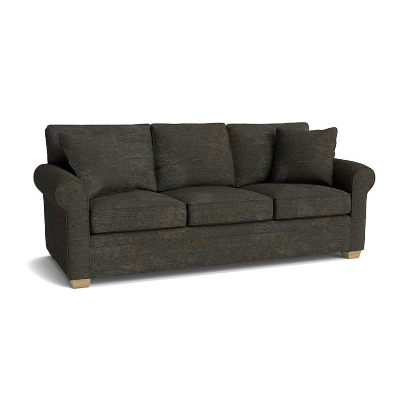 Quaker Upholstered 84'' Sofa, Unfinished, Palance Steel
