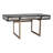 Desk, Shagreen Patterned Polyurethane with Solid Frame