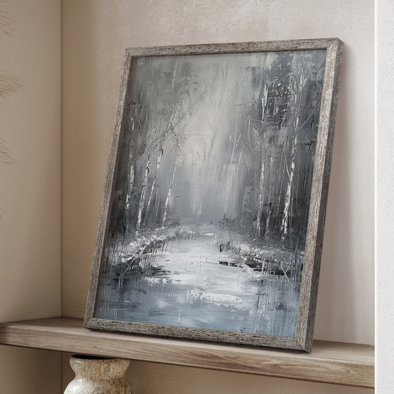 «LANDSCAPES Series LXXXVII», reproduction encadrée - bois massif