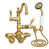 Unlacquered Satin Brass
