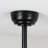 52" Ceiling Fan With Lights Quiet DC Motor 3 ABS Blade Ceiling Fans 6 Speed Levels,Reversible Ceiling Fan, For Patio Living Room, Bedroom, Office,Indoor.-- Black-125784040