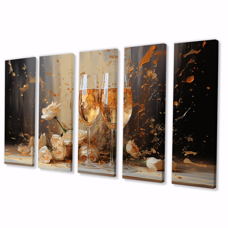 Décorations murales 5 pièces, H 32 po x l 80 po