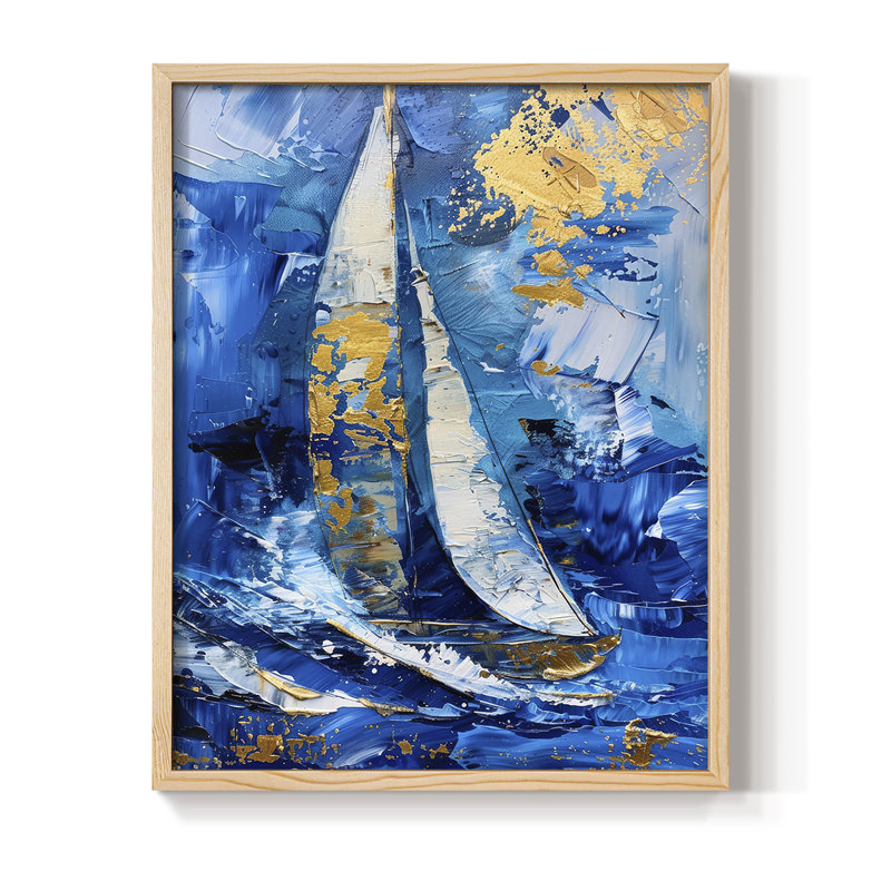 NAUTICAL Series CLxxxix, reproduction encadrée - bois massif, H 11 po x l 9 po