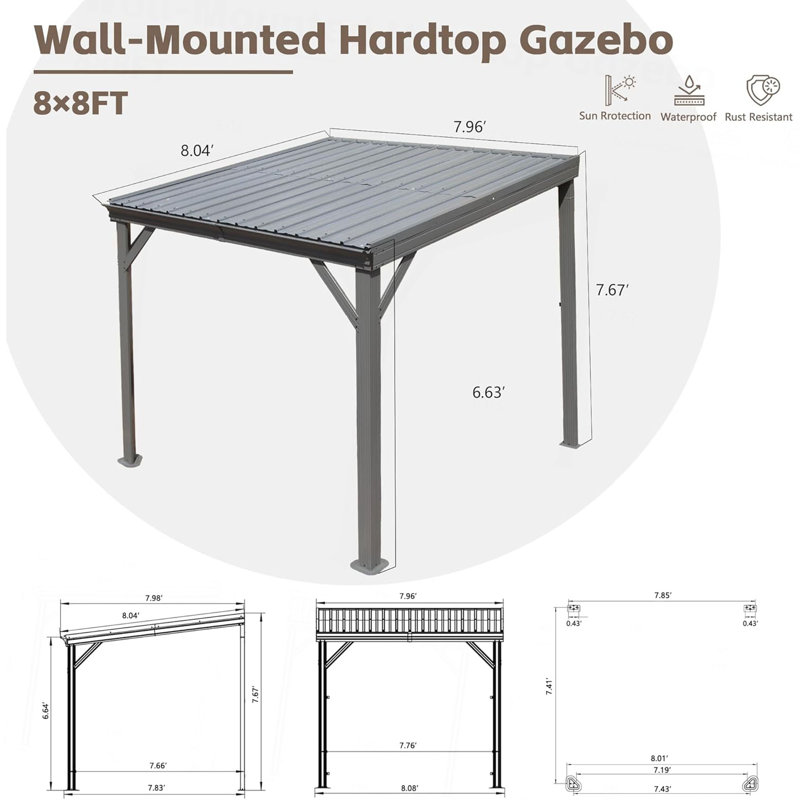 96 W x 96 D Canopy