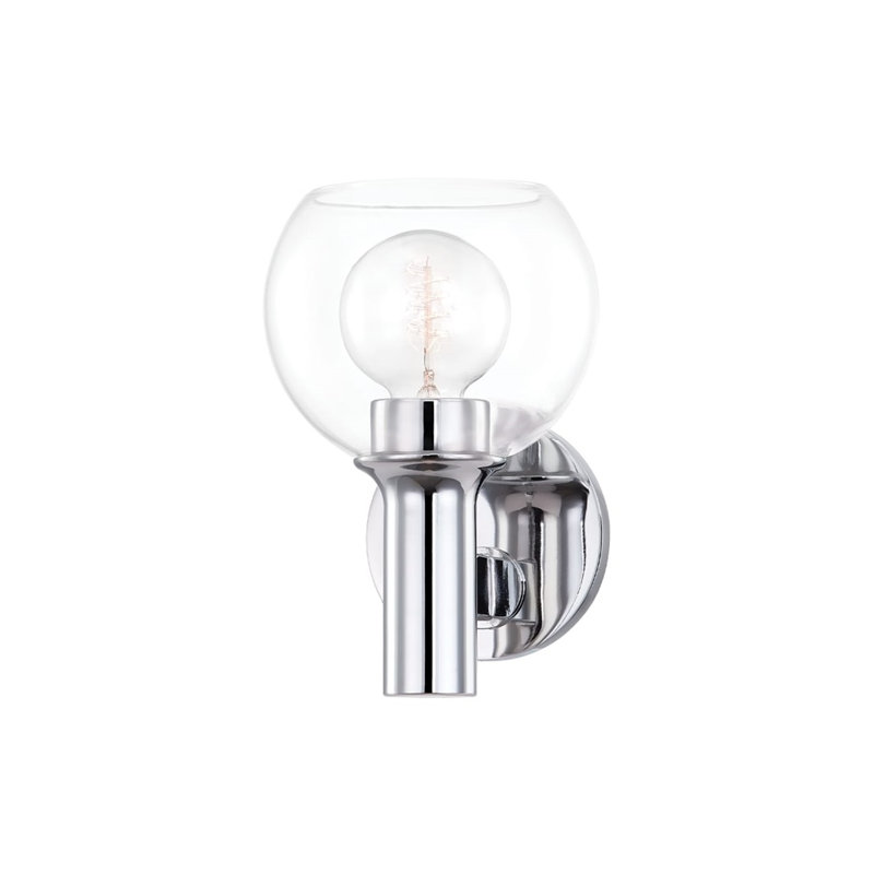 Leslie Bath Sconce, Polished Nickel