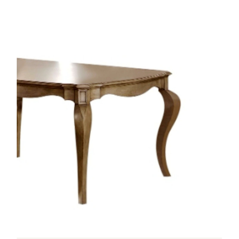 Table de salle à manger avec plateau en bois et rallonge
