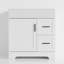 Base de meuble-lavabo simple 30 po seulement, lavabo vasque non inclus, bande cannelée-126816069