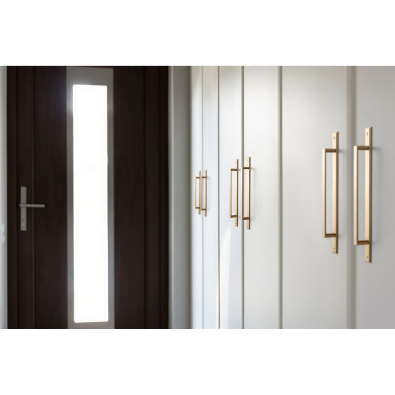 Poignée d'armoire classique avec contre-plaque (G026), 7.6", Bronze champagne