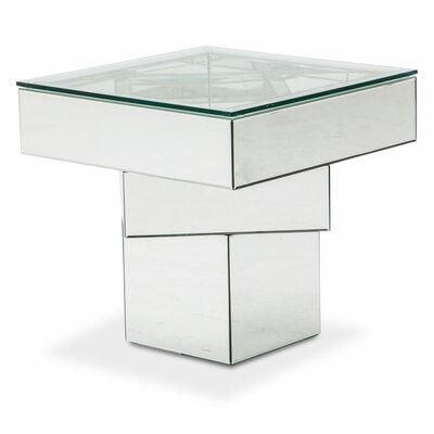 Montreal Glass Top End Table -  Michael Amini, FS-MNTRL-1696