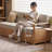 82.05" Beige Polyester Standard Sofabed cushion couch