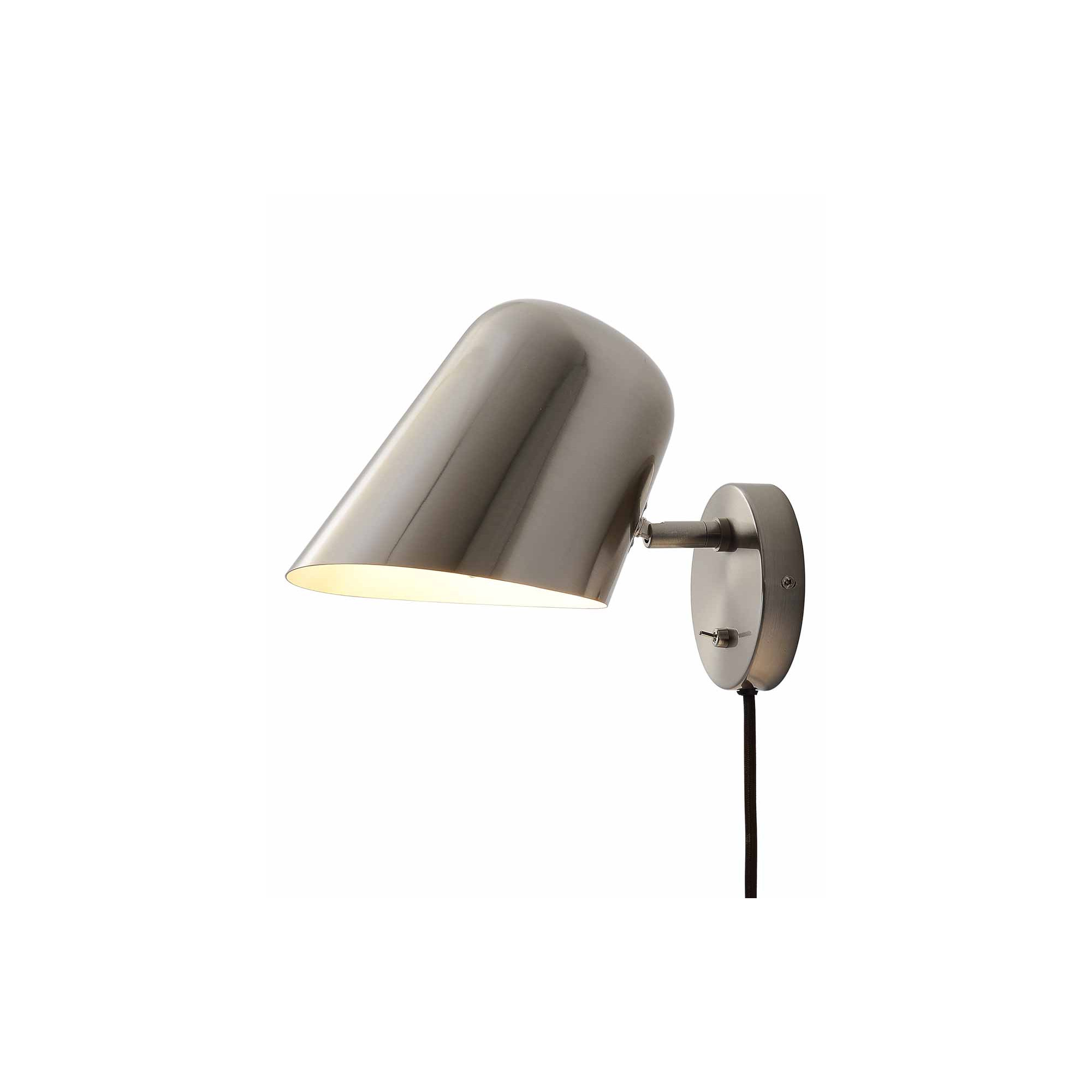 Culver Wall Sconce - plug-in, Satin Nickel