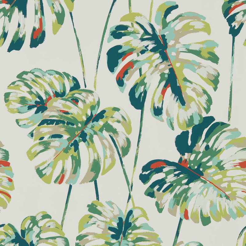 Kelapa 10.05m x 68.6cm Wallpaper Roll, Emerald/Zest