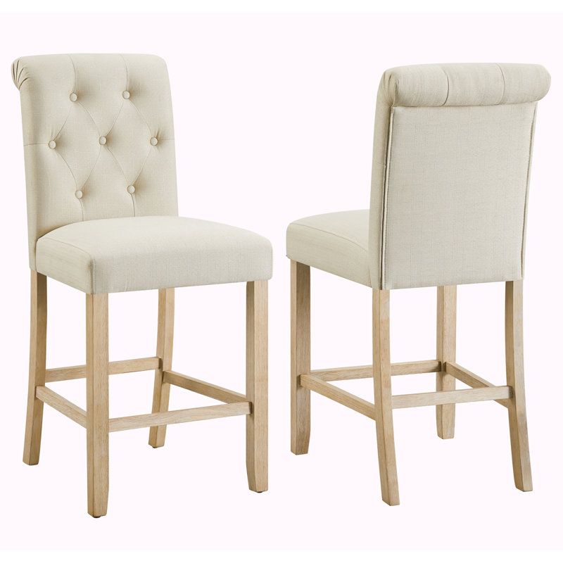 Caprisha Counter Stool, Natural, 45", Blue