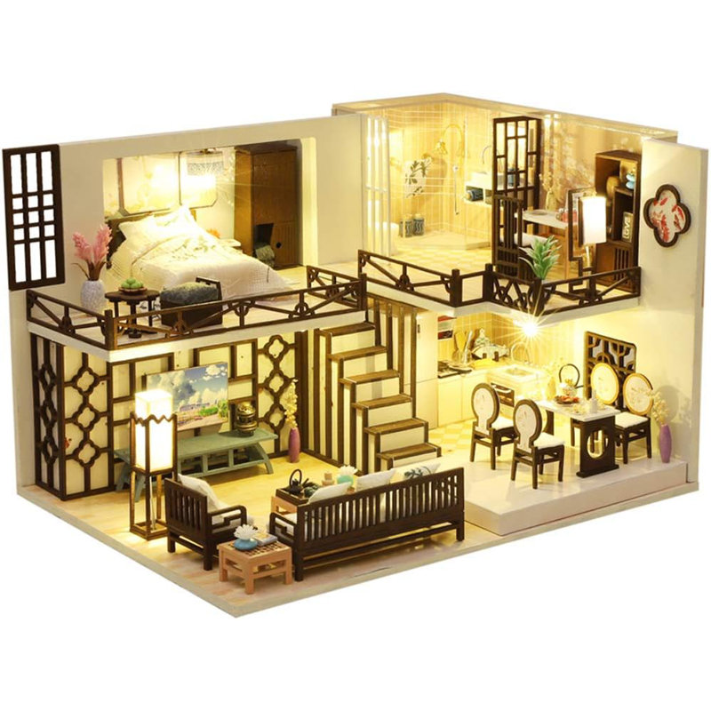 Miniature Wizardi Roombox Kit - British Style Dollhouse Kit