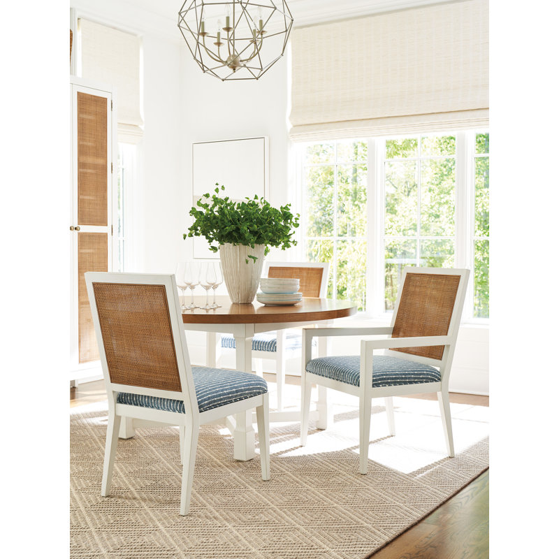 Chaise d'appoint Laguna Smithcliff, Blanc, Blanc / bleu