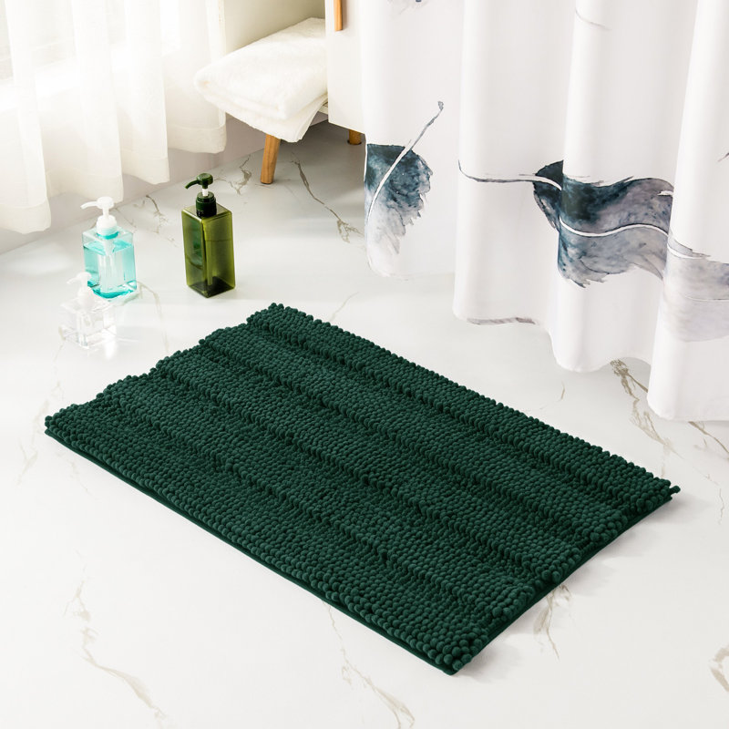 Ashmath Synthetic Non-Slip Bath Rug, 2cm H x 150cm W x 60cm D, Celadon