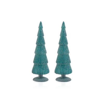 Amaryllis Glass Tree on Glitter Base
