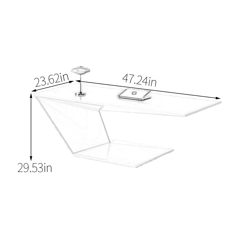 White lacquered creative desk