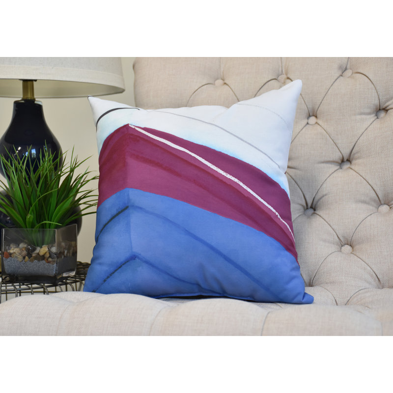 Housse et insert de coussin carré Nantucket, Rouge, 16 po x 1 po