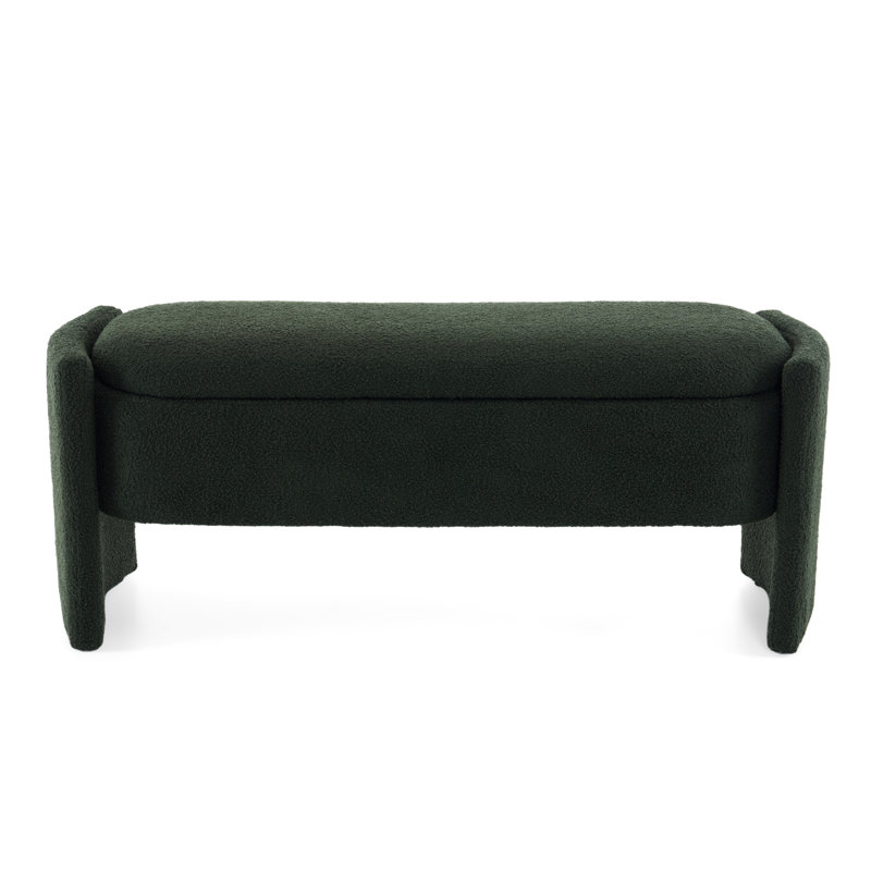 Banc de rangement foncé et polyvalent foncé avec cachette