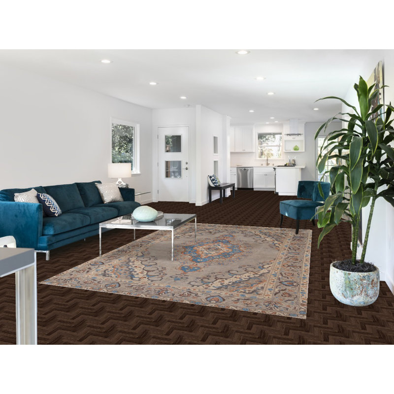 Distressed Wool Traditional Area Rug 7x10