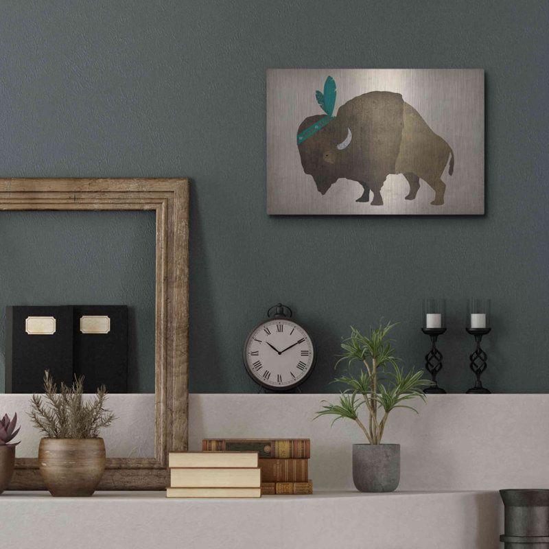 «Buffalo Bison III» par Ryan Fowler, H 12 po x l 16 po