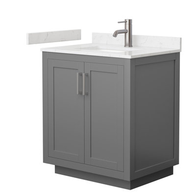 Miranda 30" Freestanding Single Bathroom Vanity with Cultured Marble Top