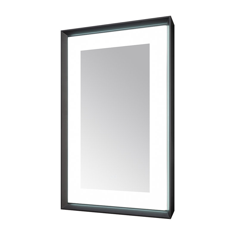 Madison l 30 po x H 36 po x P 2,28 po, miroir lumineux à cadre mince, désembueur, éclairage à 3 températures de couleur, installation murale verticale ou horizontale