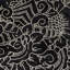 Isola Hide Oriental Handmade Hand-Knotted Novelty 6' x 7' Leather Indoor Use Only in Silver/Black-26803369-8926984