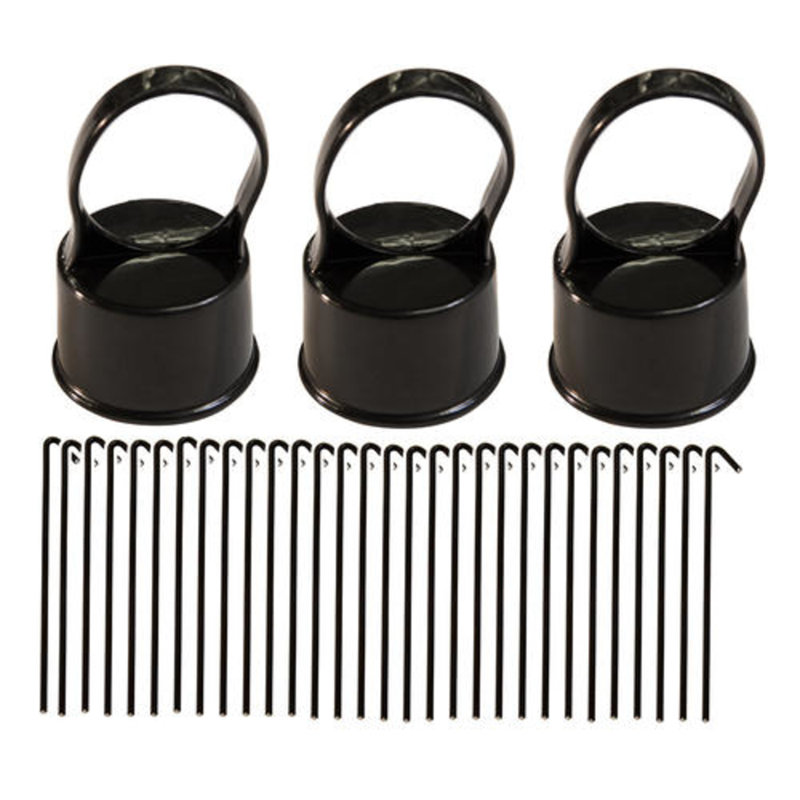 1-5/8 in. Black Line Post Kit