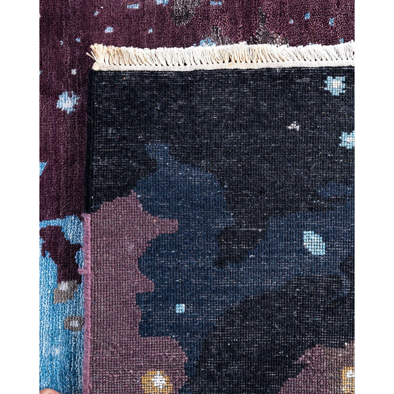 Overdyed One-of-a-Kind 8' 2" x 10' 4" Hand Knotted Area Rug
