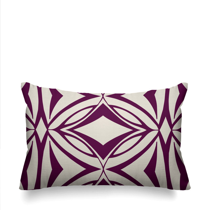 Coussin décoratif intérieur / extérieur Eamon, Mauve