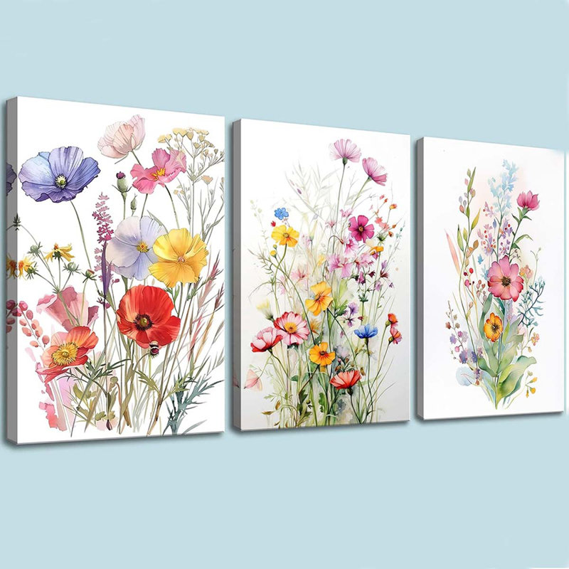3 Piece Wrapped Canvas Wall Art