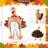 2 Pcs Plush Turkey Hat