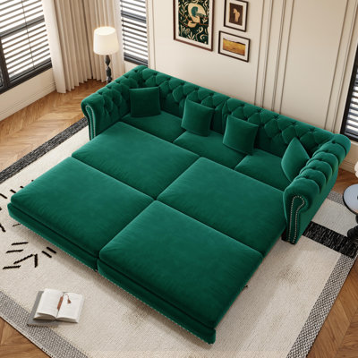 Canapé-lit convertible de 89 po avec canapé-lit Chesterfield