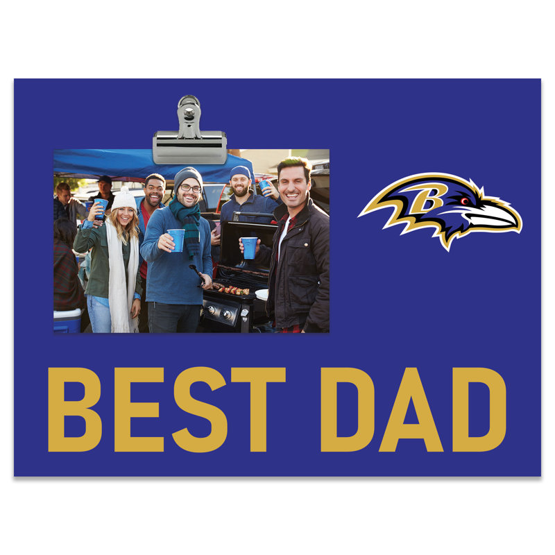 Baltimore Ravens Bright Line - Best Dad Clip Frame