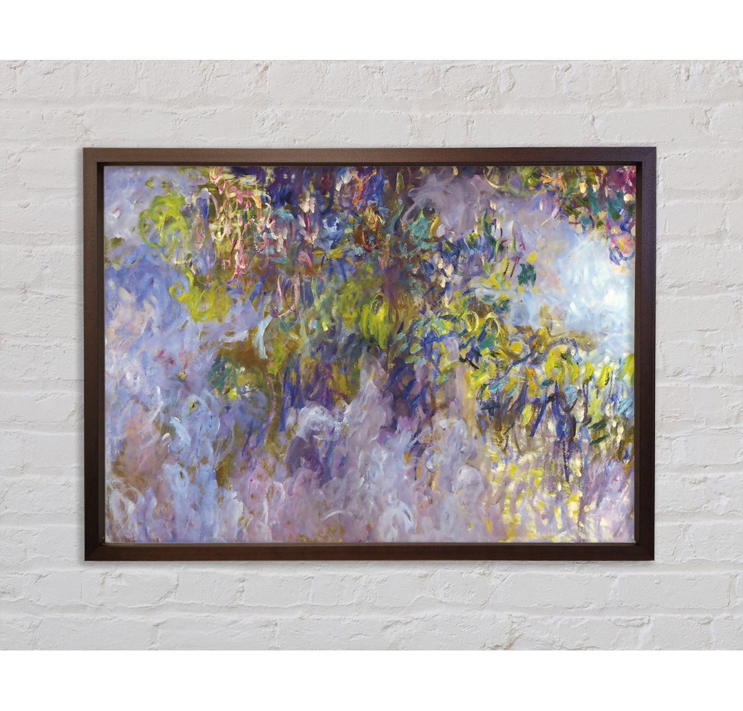 Monet Wisteria 1 - Einzelner Bilderrahmen Kunstdrucke auf Leinwand