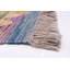 Tapis oriental en laine graan / orange / jaune tissé à plat à la main 8 pi 3 po x 11 pi 7 po Oriental