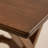 Retro Dark Brown Oak Rectangular Writing Desk-656202483