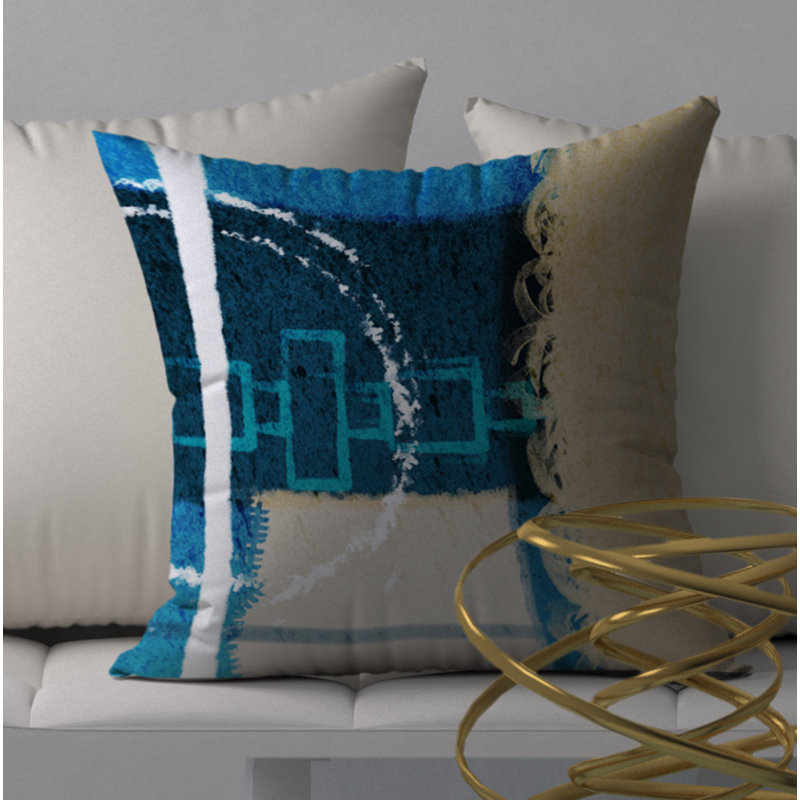  Housse de coussin carré et insert, H 20 po x l 20 po