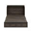 Lit escamotable pleine grandeur Farmhouse avec station de charge, lit plateforme pliable avec grand tiroir de rangement pour chambre d'amis, petite chambre, gris rustique (ancien SKU: N733S237853G)
