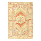 Vintage Decorative Turkish Oushak Rug 3'6'' X 5'4''