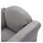 Dark Gray Velvet Kids Upholstered Chair with Ottoman