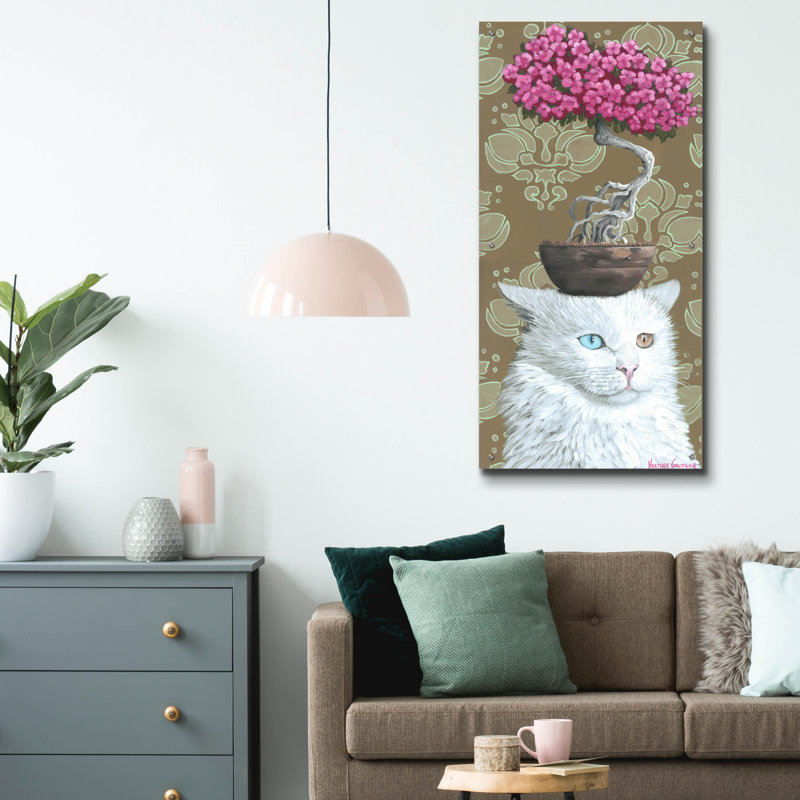  «Mr Rogato» par Heather Gauthier, art mural en verre acrylique, 24 po x 48 po, H 48 po x l 24 po